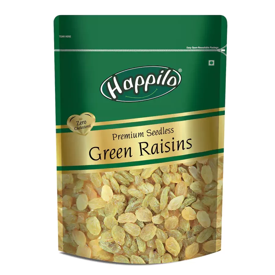 Happilo Premium Seedless Green Raisins, 250 g-1.webp